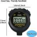 Fcxjtu Simple Digital Sports Stopwatch Timer - Silent Basic Operation for Swimming & Running Training | Non-Waterproof Black Design - Buy Online on GoSupps.com