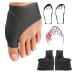 2 pieces/pair of improved toe-hallux valgus clips foot pain relief bunion correction separator durable (color: black size: l)