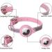 Mouyou Leather Airtag Cat Collar - Adjustable Pink Neck Band for Cats & Small Dogs | Safety Lock & Holder for Tracking (28-37cm) - Buy Online on GoSupps.com
