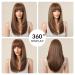 Oefei Brown Long Straight Pony Wig - Synthetic Hair for Women | Cosplay & Daily Party Use - Buy Online on GoSupps.com