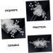 FOMIYES 1 Set Comb Plate Hairpin Wedding Hair Side Comb Bride Hair Comb Flower Hair Comb Flower Side Combs Rhinestone Hair Comb Wedding Headpiece for Bride Bun Hairpin Mosaic Fabric Manual - Buy Online on GoSupps.com