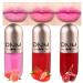 BINGBRUSH 3Pcs Capsule Color Changing Lip Gloss Tinted Pink Plumping Magic Mood Lipstick Lip Glaze High-Shine Clear Lip Stain Lip Balm Lip Care Longlasting Moisturizing Lip Glow Oil 3 Pcs Peach+Strawberry+Red Cherry 0.43 Fl Oz (Pack of 1)