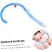 Beaupretty 2-Pack Hook Back Massage Device - Self Muscle & Foot Massage Tool Neck & Trigger Massage Handy 46.5x27cm Blue - Buy Online on GoSupps.com