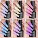 MIZHSE Pearl Gel Nail Polish Set - 6 Shimmer Colors | Pearlescent Shell Glitter | Soak Off UV Lamp Gel | White, Pink, Blue | BKJGLW208 - Buy Online on GoSupps.com