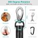 Philorn 2m Heavy Duty Bungee Dog Lead | 5-in-1 Tactical Lead with Shock Absorber | Double Handle & Reflective | Adjustable for Large & Medium Dogs | Black - Buy Online on GoSupps.com