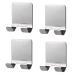 Alwaiiz 4 piece of razor holder hook multi -purpose hook stainless steel Self -adhesive shaver holder wall waterproof bathroom hook without drilling for ceiling bathroom kitchen bathroom (silver)