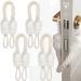 4 Set Door Cord Clamp Protection Door Cords - Door Stopper - Clamp Protection - White