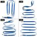 Kuri Pai 3m Dog Leash for Large Dogs - Comfortable Sustainable Bamboo | Double Linen Rehabilitation Leash | Blue (L 280cm x 2.5cm) - Buy Online on GoSupps.com