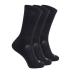 JAVIE Bamboo Diabetic Crew Socks Non-Binding Odor Resistant Merino Wool Socks Ultra Soft Cushioned for Men & Women Medium 3 Pairs/Black