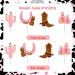 24 Pieces Cowgirl Cupcake Toppers 8 Shapes Pink Hats Boots Cactus Cupcake Picks My First Rodeo Western Theme Baby Shower Birthday Party Cake Decoration Supplies - Buy Online on GoSupps.com