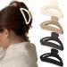 Bolonar Claw Clips for Thin Hair 4Pcs  Small Hair Clips for Women Girls  3.3 Neutral Matte Small Claw Clips for Thick Hair Non-slip Strong Hold Medium Hair Clips