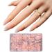 AJTUTUS/Box French Tip False s Press On False s Full Cover Stick On Ballerinas Artificial s