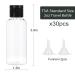Shekure 2 oz Clear Plastic Travel Size Bottles Set of 30 - Flip Cap, Perfect for Liquids, Toiletries, Shampoo, Lotion, Conditioner - Buy Online on GoSupps.com