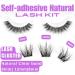 Self-Adhesive Natural Lash Clusters & Tweezers Kit | D Curl Anime Eyelash Extensions (H103 8-12mm) - Wispy Manga Lashes - Buy Online on GoSupps.com