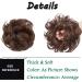 Maroon Thick Hair Donut Scrunchie Updo Bun Extension - Wavy Curly Messy Hair Chignon Ponytail Ribbon - Buy Online on GoSupps.com