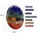 SHARKOOO 7 Chakra Healing Stones Thumb Worry Stone for Anxiety Relief - Oval Meditation Crystal - Buy Online on GoSupps.com