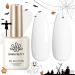 Born Pretty Hema-Free Gel Nail Polish Halloween White Color Soak Off U V LED Gel Polish Nail French White Wedding Tips Nail Art DIY Manicure at Home Christmas Gift 15ml