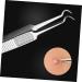 Outanaya 9 Pcs Clip Kit Spot Tweezers Pimple Blackhead Tweezers Silver Stainless Steel - Buy Online on GoSupps.com