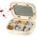 Dorugage Medicine Organizer - Daily Weekly Pocket Travel Pill Holder | Daily Lightweight Personal Medicine Container with Good Sealing Portable Weekly Pill Dispenser for Travel Home Work School 6 Grid Cream White - Buy Online on GoSupps.com