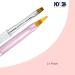 Baby Boomer Gel Set + Brush - Studio Quality French Ombre Pink & White - 6 x 5ml for Perfect Nail Art | International Shipping - Buy Online on GoSupps.com