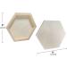 Hexagon Wood Canvas - 8x9 Inch, 6 Pack Framed Wooden Panel Boards for Painting - Buy Online on GoSupps.com