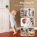 EUDEMON 4 Pack Door Knob Safety Covers - Childproof Lock for Kids - Clear-Black - Buy Online on GoSupps.com