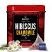 BLUE TEA - Hibiscus Chamomile Herbal Tea - 18 Tea Bags || CAFFEINE FREE || CHRISTMAS TEA GIFTS | Vegan - Gluten Free - Non-GMO | Eco-Conscious Tin Packaging