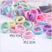 FEIFEI'S BOW 100 Mini Multicolor Hair Ponios Endless Elastics Bobbles Bands women girls kids Ponytail Holders Hair Bands (Spring) - Buy Online on GoSupps.com