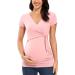 Love2Mi Maternity Breastfeeding Top - Long Sleeve V-Neck XL Dark Pink - Buy Online on GoSupps.com