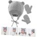 Buy ABOOFAN 3 Sets Children's Hat & Gloves - Warm Windproof Knitting Caps & Beautiful Knitted Gloves for Toddlers - Ideal Winter Accessories for Kids - Buy Online on GoSupps.com