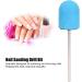Nail Sanding Drill Bit 0.5 X 0.7in Easy To Store High Strength Nail Polishing Sanding Head Fine Sandpaper with Shaft for Grinding(blue) - Buy Online on GoSupps.com