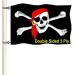 Jolly Roger Pirate Boat Flag 12x18 Made In USA- Small Red Bandana Pirate Yacht Skull Flags with Cross Bones Heavy Duty 3 Ply Banner for Beach Decor Boat Outside Red Bandana Pirate Flag 12x18