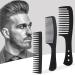 DAZISEN 3 Pieces Combs Set - Black Wide Toothed Comb Hairdressing Combs Heat Resistant Anti-static Detangling Hair Comb Cutting Combs Set 2 - Buy Online on GoSupps.com