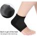 Comfortable Heel Protection Socks for Plantar Fasciitis & Heel Spurs | Soft Gel Compression Socks for Men & Women - Black - Buy Online on GoSupps.com