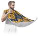 Abstract Yellow Floral Beard Bib Apron Beard Hair Catcher for Men Shaving Fathers Day Anniversary Christmas Gifts for Dad Husband Beard Bib with 2 Suction Cups