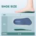 Plantar Fasciitis Insoles for Heel Pain Relief | 3/4 Length Orthotics for Arthritis & Heel Spurs | Women's Support Inserts Size 6-10 - 1 Pair Blue Green - Buy Online on GoSupps.com