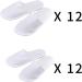 KRISMYA 24 Pairs Spa Slippers - Non-Slip Disposable Closed Toe Slippers for Men and Women | Ideal for Hotel, Home, Guest Use - White - Buy Online on GoSupps.com