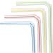 1000Pcs Flexible Straws Disposable Plastic Stripes Multiple Colors Straws 8 inch Long - Buy Online on GoSupps.com