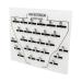 Hair Extension Board Acrylic Hair Extension Holder Board Lightweight Hair Separator with Clips Extension Application Wig Hairpieces Grafting Plate for Salons Home and Women body white