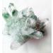 Crystal Rough Crystal 250g Green Ghost Cluster Crystal Stone Clear Quartz Crystal Cluster Natural Ghost Quartz Cluster Specimen Suitable for Home Office Decoration