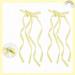 amangul Bows Ribbon Hair Clip Ribbon Barrettes ws Hair Clip ws Barrettes wtie Hair Clip ws hairpin Ribbon Hair ws(Yellow) - Buy Online on GoSupps.com