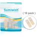 Sumiwish Toe Straightener Bandages - 10 Pack Toe Wraps for Overlapping Toes - Splints for Broken, Crooked, Claw, Bent Toes - Brace Cushioned for Men and Women - Beige Free Size - Buy Online on GoSupps.com