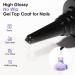 Gellen 100ml No Wipe Gel Top Coat - Long Lasting High Gloss Clear Nail Polish | UV Light Cured Soak Off | Salon Quality Gel for Beautiful Nails - Buy Online on GoSupps.com