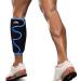 supregear Calf Support Brace Adjustable Shin Compression Sleeve Comfortable Calf Splint Wrap for Muscle Swelling Pain Relief Injury Recovery Hiking Training for Men and Women Black + Blue
