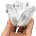 Natural Healing Rock Crystal Clear Quartz Crystal Cluster Gemstone Mineral Geode Specimen Irregular Crystal Cluster Ornament for Home Decoration 400-500g