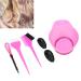 Professional Hair Dyeing Kit with Brush Mixing Bowl & Ear Covers - Portable Salon Tools (Pink) - Buy Online on GoSupps.com
