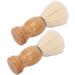 Premium Mini Shaving Brush with Synthetic Wooden Handle - Soft Men's Travel Razor Brush for Home & Salon Use - Buy Online on GoSupps.com