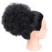 LEEONS 8 Inch Afro Puff Ponytail (Black) - Human Hair Kinky Curly Bun Drawstring Ponytail for Black Women - Buy Online on GoSupps.com