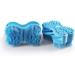 Emoly Soft Silicone Body Brush Scrubber | Exfoliating Skin Spa Massage Glove | Antiskid Finger Sleeve | Blue - Buy Online on GoSupps.com
