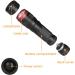 Vagocom LED Blacklight Ultraviolet Flashlight Torch 3 Modes Zoomable Black Light 395nm UV Flash Light Detector for Dog Cat Pet Urine Dry Stains(1 Pack Black Battery Included) 1 Pack Black - Buy Online on GoSupps.com